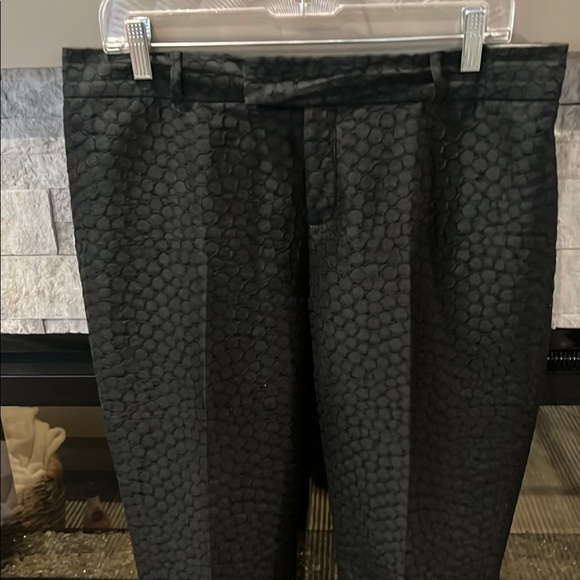 Banana Republic Black Patterned Pants size 10 - Picture 4 of 15